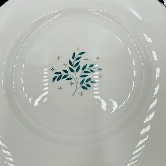 Syracuse China Lyric Pattern 10.25" Dinner Plates Vintage 1950s MCM Set of 2 - Picture 4 of 10